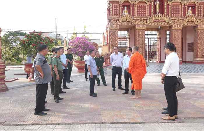 Khảo sát địa điểm tổ chức truyền hình trực tiếp Chôl - Chnăm - Thmây năm 2024 tại Vĩnh Châu